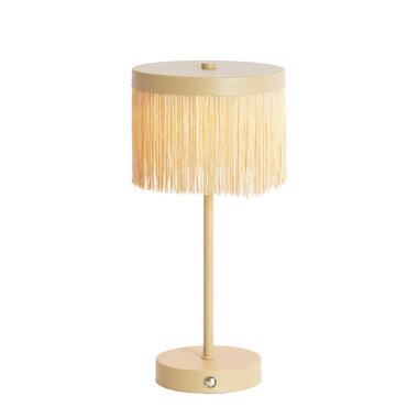 Tafellamp LED Ø17x35 cm DINY mat beige