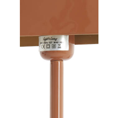 Tafellamp 20x10x36 cm ELENIE glans donker oranje