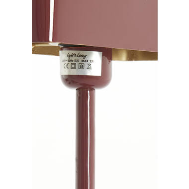 Tafellamp 25x13x48 cm ELENIE glans bordeaux