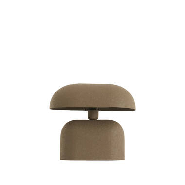 Tafellamp 34x21x30 cm TODD mat donker bruin