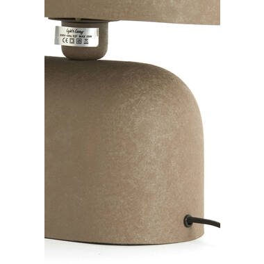 Tafellamp 34x21x30 cm TODD mat donker bruin