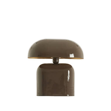 Tafellamp 37x26x37 cm TODD glans donker bruin