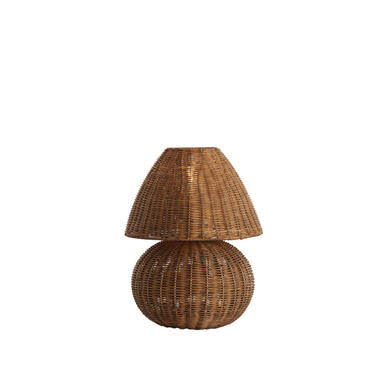 Tafellamp Ø27,5x35 cm MAVON rotan donker bruin