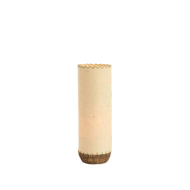 Table lamp Ø13x40 cm TIO paper beige+rattan dark brown