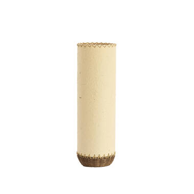 Table lamp Ø15x49 cm TIO paper beige+rattan dark brown