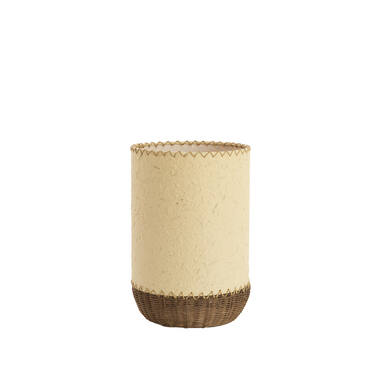 Table lamp Ø24x36 cm TIO paper beige+rattan dark brown