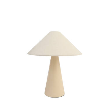 Table lamp E14 Ø40x44,5 cm DOLORE sand+linen natural
