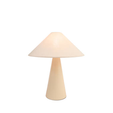 Table lamp E14 Ø40x44,5 cm DOLORE sand+linen natural