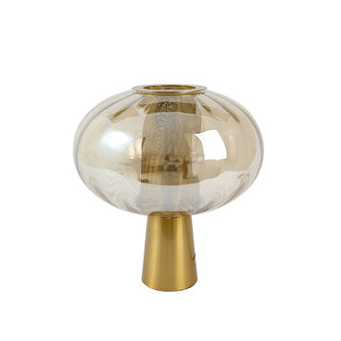 Table lamp Ø35x38 cm MINDELO glass amber+gold