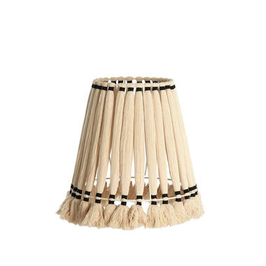 Kap drum Ø41x42 cm LOA crème+zwart