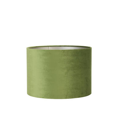 Shade cylinder 25-25-18 cm VELOURS olive green