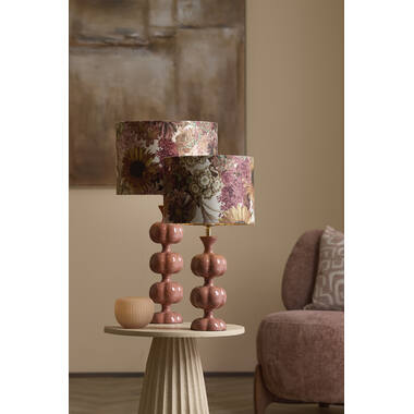 Shade cylinder 25-25-18 cm ROSEWOOD white