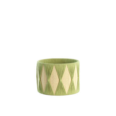 Kap cilinder 25-25-18 cm HANNAH groen+mint groen