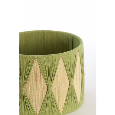 Kap cilinder 25-25-18 cm HANNAH groen+mint groen