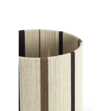 Kap cilinder 25-25-36 cm MEDAN crème+bruin+donker bruin