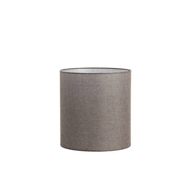Kap cilinder 30-30-32 cm BRANFO linnen donker bruin
