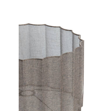 Kap cilinder 35-35-22 cm DISLI linnen bruin