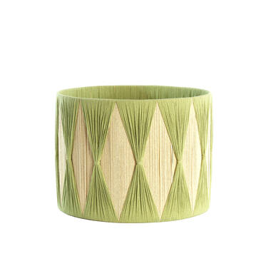 Kap cilinder 40-40-30 cm HANNAH groen+mint groen