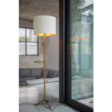 Pantalla de lámpara cilindro 40-40-30 cm SAVERNA blanco huevo