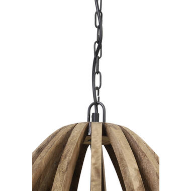 Hanglamp Ø47x56 cm HARANKA hout donker bruin