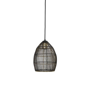 Hanglamp Ø20x25 cm MEYA zwart-goud