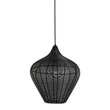 Hanglamp Ø36x40 cm ALVARO mat zwart