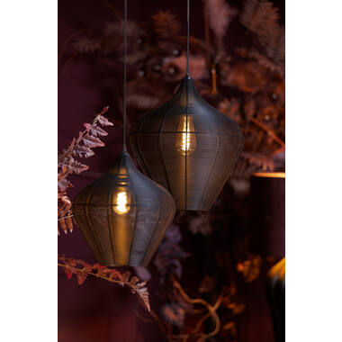 Hanglamp Ø36x40 cm ALVARO mat zwart