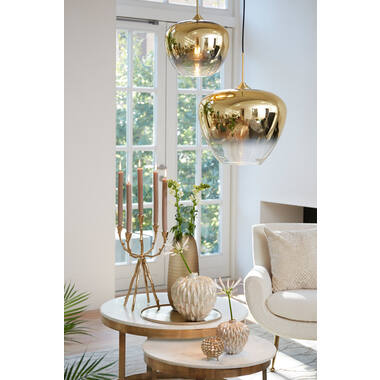Hanglamp Ø30x25 cm MAYSON glas goud-helder+goud