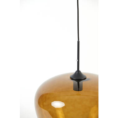 Hängeleuchte Ø40x34 cm MAYSON Glas braun+schwarz (2952418), Light
