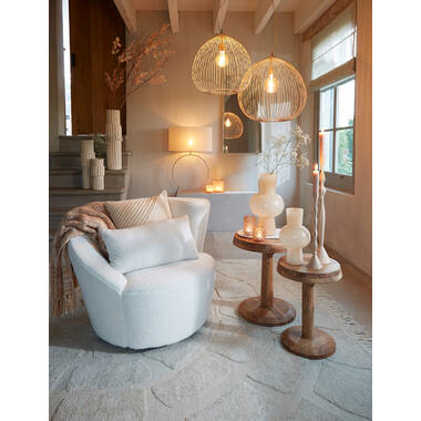 Hanglamp Ø45x45 cm RILANA mat beige
