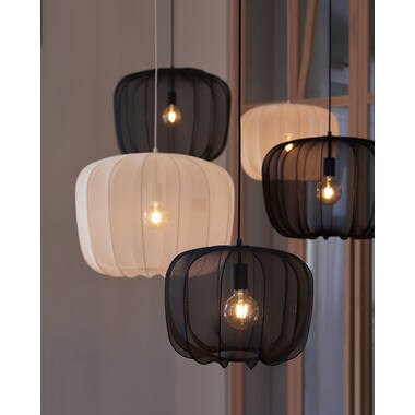 Hanging lamp Ø60x45 cm PLUMERIA black