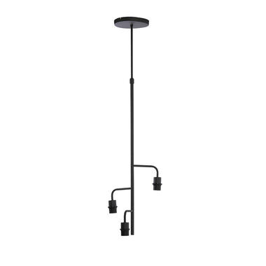 Hanglamp 3L Ø48x25 cm EDISA mat zwart
