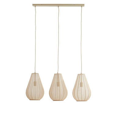 Hanging lamp 3L 80x8x40 cm ITELA sand