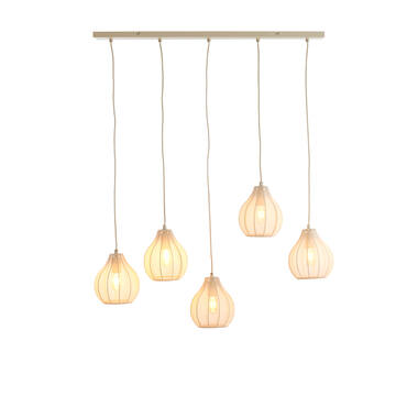 Hanging lamp 5L 100x15x21,5 cm ELATI sand