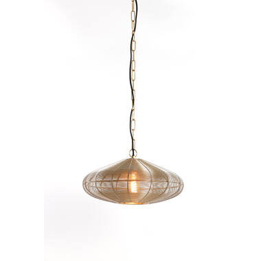 Hanging lamp Ø40x18 cm BAHOTO light gold