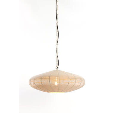 Hanging lamp Ø51x20 cm BAHOTO matt cream