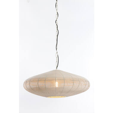 Hanging lamp Ø60x23 cm BAHOTO matt cream