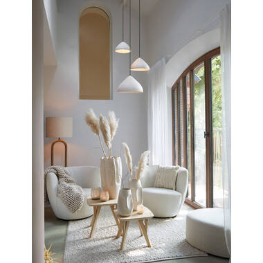 Hanging lamp Ø32x20 cm ELIMO matt cream