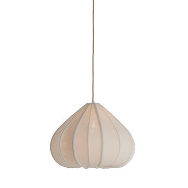Hanging lamp Ø49x36 cm ZUBEDA white