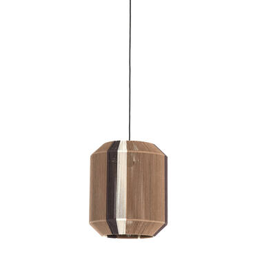 Hanging lamp Ø36x43 cm KOZANA brown+cream+dark brown