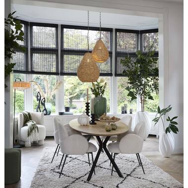 Hanglamp Ø40x51 cm KABINDA kralen naturel