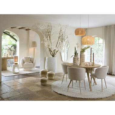 Hanglamp Ø42x27 cm RAFAELLA raffia naturel