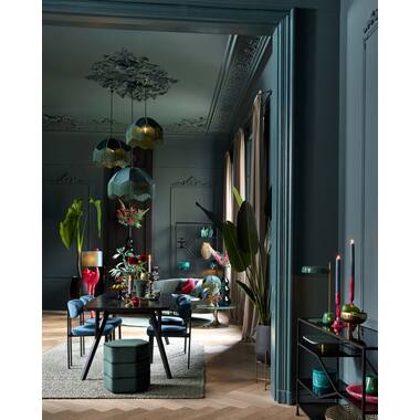 Hanging lamp Ø40x33 cm MALACIA velvet green