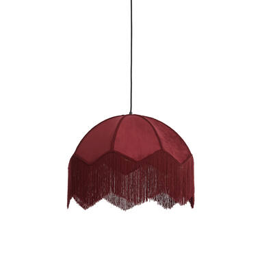 Hanging lamp Ø60x41 cm MALACIA velvet burgundy