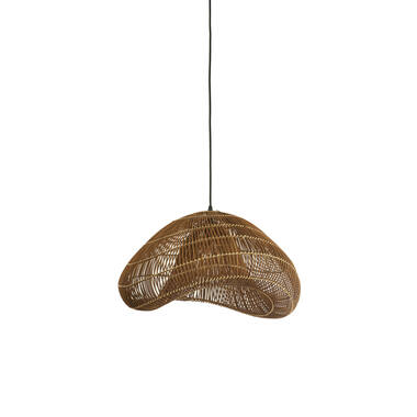 Hanglamp 54x52,5x30,5 cm JANZUR rotan donker bruin