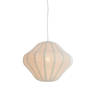 Hanglamp Ø50x40 cm SUKAU linnen crème