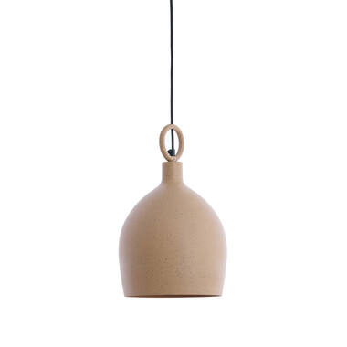 Hanging lamp Ø24x39 cm ROSERO terra+brown spotted