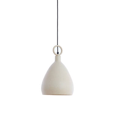 Hanging lamp Ø24x37 cm RISARI sand+light brown spotted