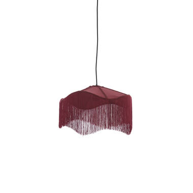 Hanging lamp Ø40x26 cm TIFFANY velvet burgundy