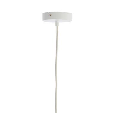 Hanging lamp Ø50x28 cm TIFFANY raffia natural+cream